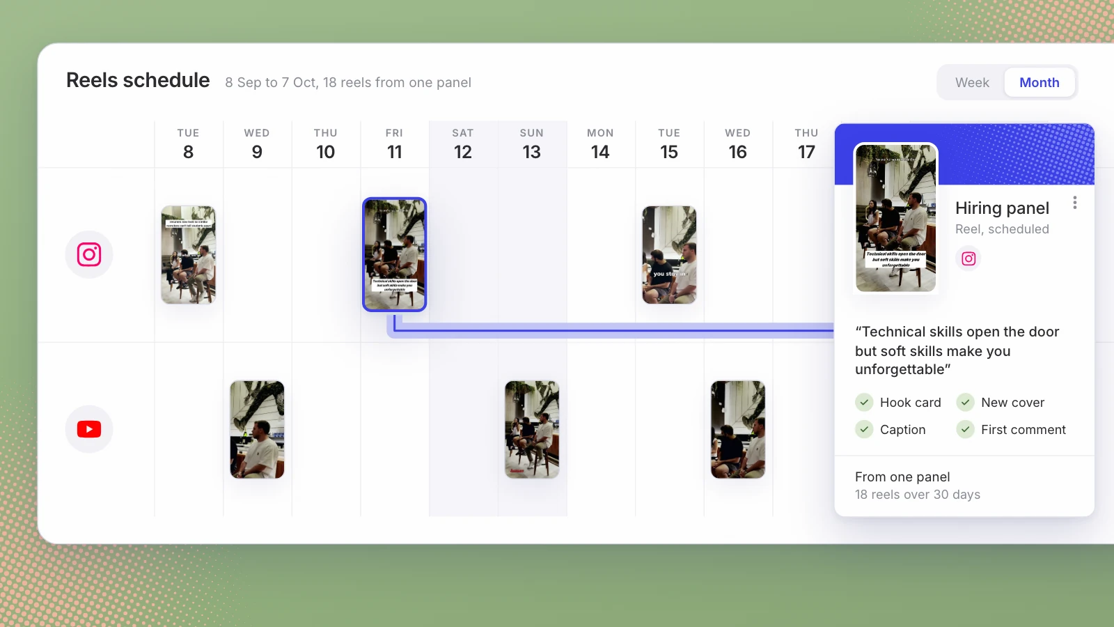 Wayo Case Study: One Hiring Panel, a Month of Reels