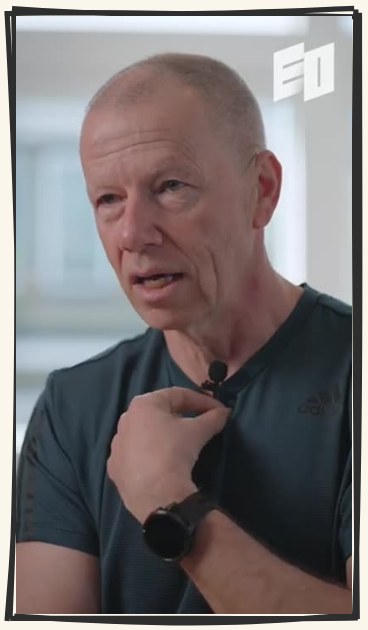 Opening frame three: a close-up of the CEO mid-sentence, no text on screen.