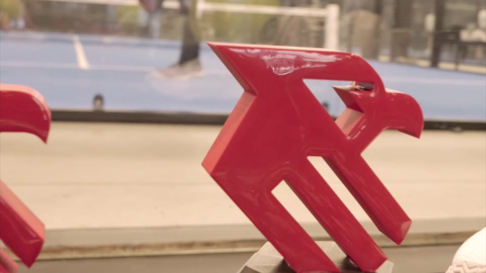 Trophies at the ACPL padel tournament, from Rho's footage
